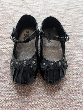 Black Patent Leather Toddler Girls Shoes Size 5